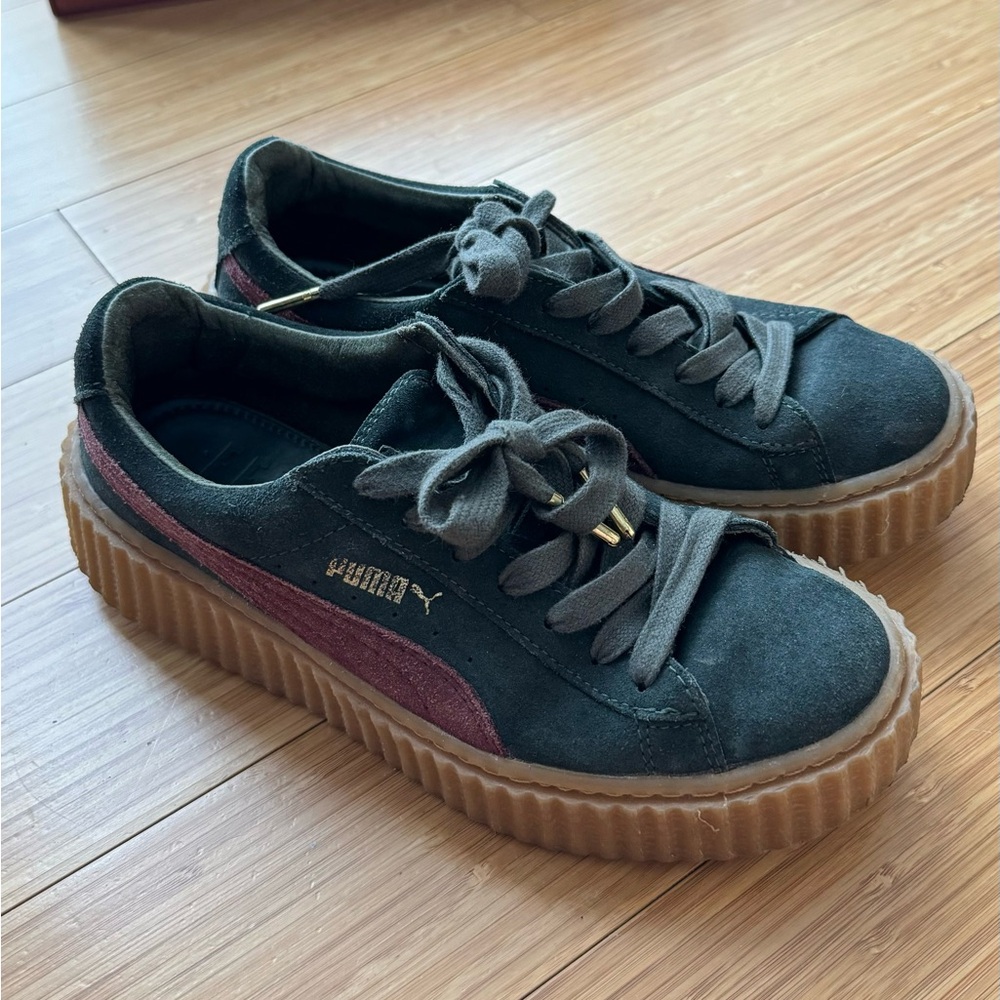 Rihanna Fenty Puma Creepers Suede Green 7 US